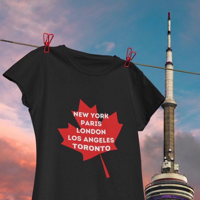 Toronto Maple Löv T Shirt (New York, Paris, London, Los Angles, Toronto T Shirt)