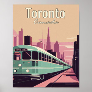 Toronto Minimalist Vintage resor Art Poster
