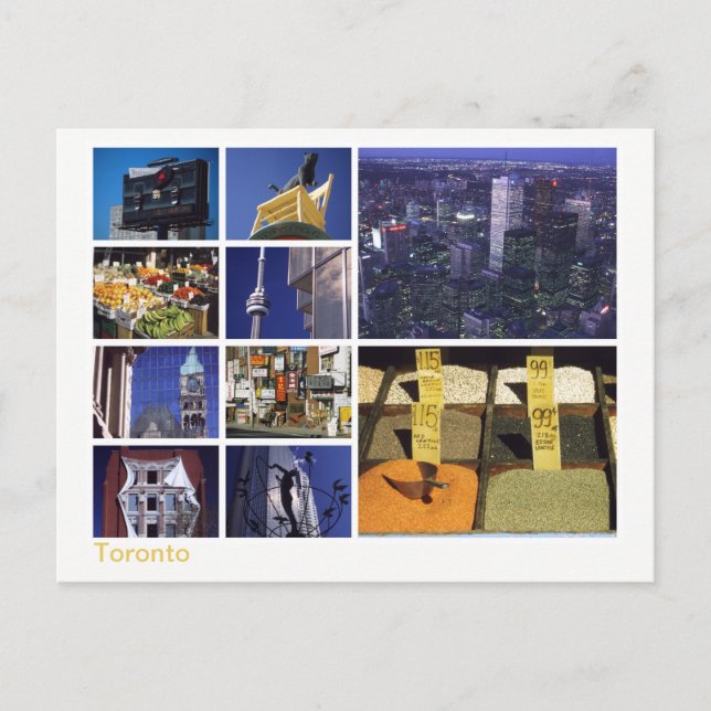 Toronto-multiimage Vykort (Framsida)