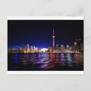 Toronto Night Skyline Vykort