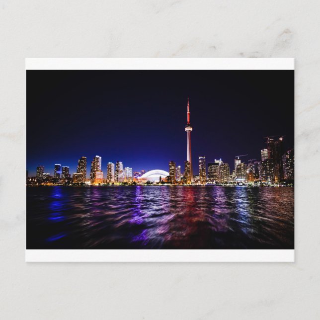Toronto Night Skyline Vykort (Framsida)