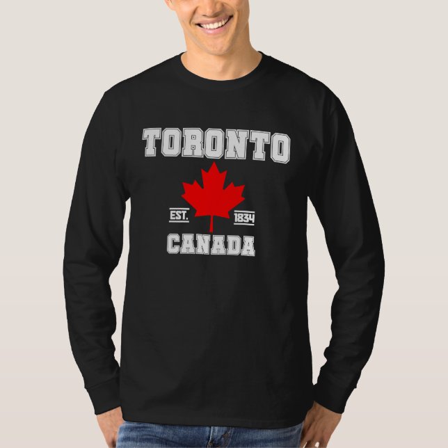 Toronto Ontario Canada Maple Leaf Canadian Pride E T Shirt (Framsida)