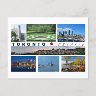 Toronto Ontario Canada Tourist Postcard Multiview Vykort