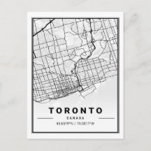 Toronto Ontario Canada Travel City Karta