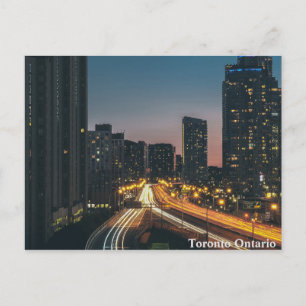 Toronto Ontario City Night Himlar Vykort