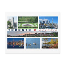 Toronto Ontario Kanada Turist vykort Multiview
