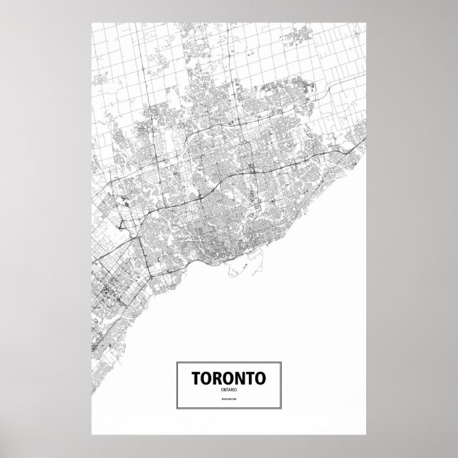 Toronto, Ontario (svart på vitt) Poster (Framsidan)