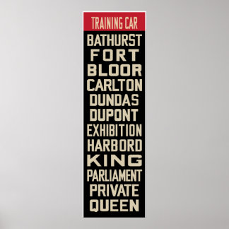 Toronto PCC Replika RollSign (Del I) Poster