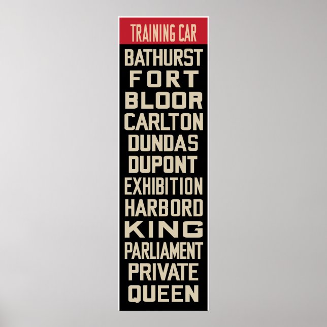 Toronto PCC Replika RollSign (Del I) Poster (Framsidan)