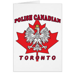 Toronto Poland Canadian Löv Hälsningskort