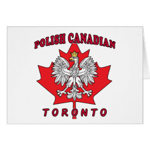 Toronto Poland Canadian Löv Hälsningskort