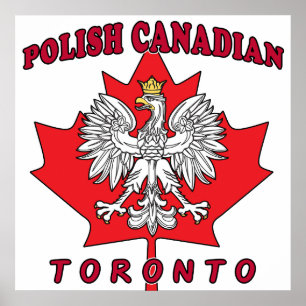 Toronto Poland Canadian Löv Poster