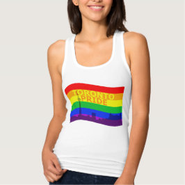 Toronto Pride Flagga Wave Linne Med Racerback