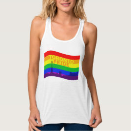 Toronto Pride Flagga Wave Linne Med Racerback