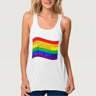 Toronto Pride Flagga Wave Linne Med Racerback