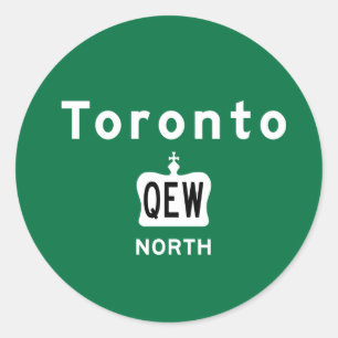 Toronto QEW Runt Klistermärke