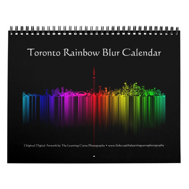 Toronto Rainbow Blur Kalender (Omslag)