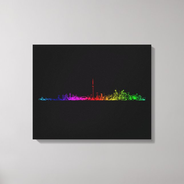 Toronto Rainbow Canvastryck (Framsida)