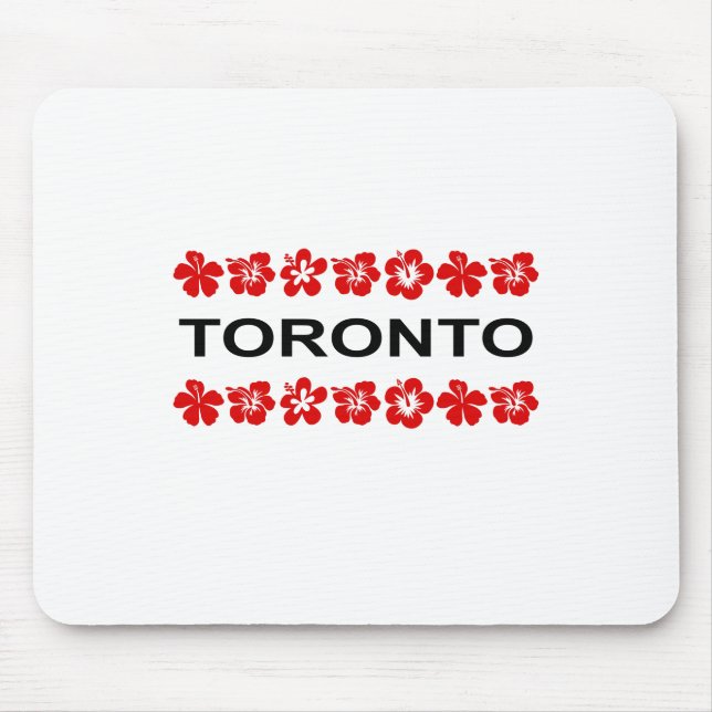 Toronto Red Aloha Bands Light-Färg Musmatta (Framsidan)