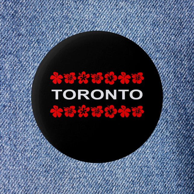 Toronto Red Aloha Bands Mörk Färg Knapp (Skapare uppladdad)