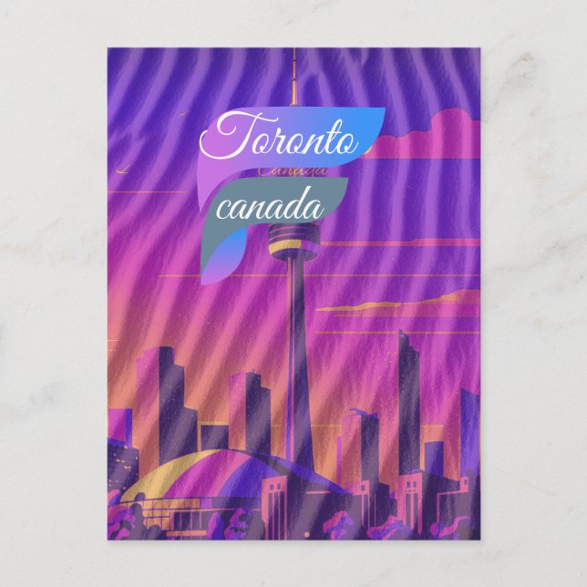 Toronto Reseskort, kanada Reseskort,  Vykort (Framsida)