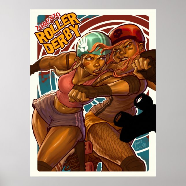 Toronto Roller Derby Poster (Framsidan)