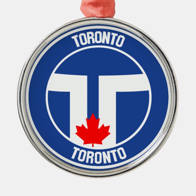 Toronto Round Emblem Julgransprydnad Metall (Framsidan)