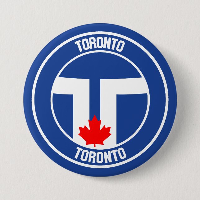 Toronto Round Emblem Knapp (Framsida)