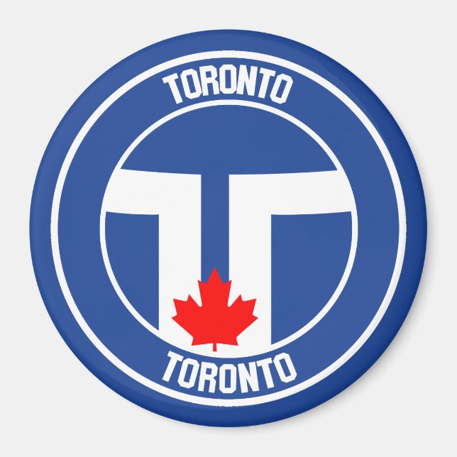 Toronto Round Emblem Magnet (Framsidan)