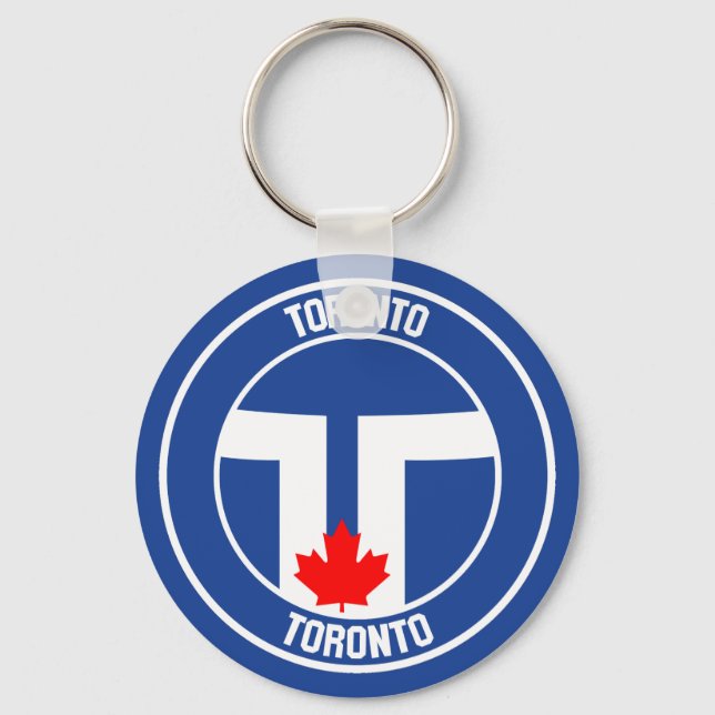Toronto Round Emblem Nyckelring (Framsida)