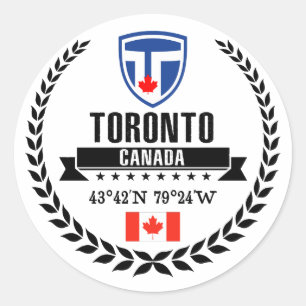 Toronto Runt Klistermärke