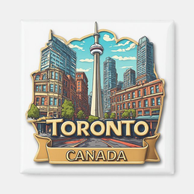 🍁 Toronto Semesterpresent Minnessaker Magnet (Framsidan)