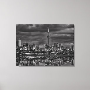 Toronto Skyline At Sheldon Lookout Reflection nr 2 Canvastryck