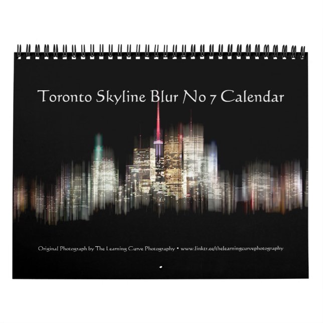 Toronto Skyline Blur nr 7 Kalender (Omslag)