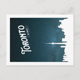 Toronto skyline by night - POSTCARD Vykort
