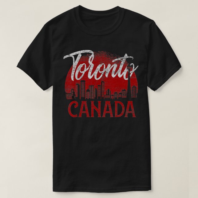 Toronto Skyline Canada  T Shirt (Design framsida)