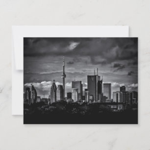 Toronto Skyline från Pape Ave Bridge nr 2 Vykort