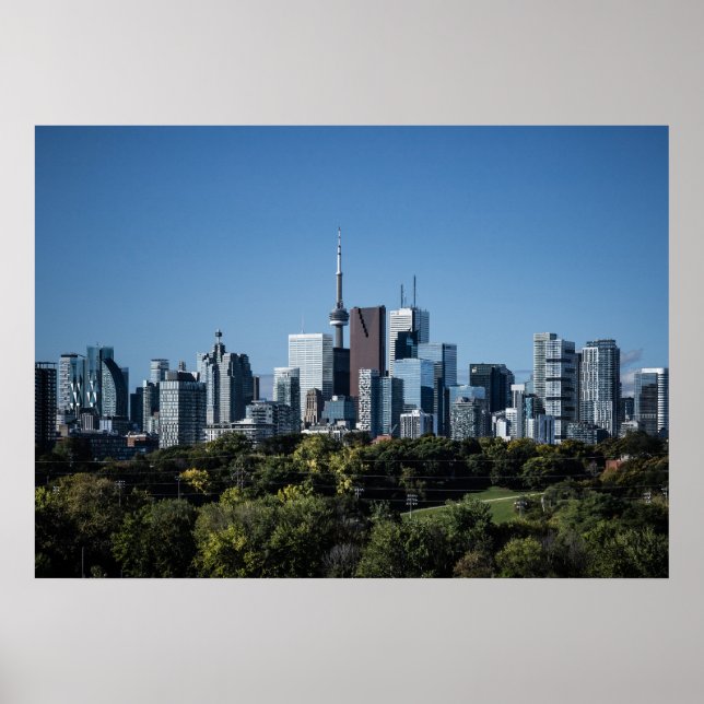 Toronto Skyline från Riverdale Park nr 8 Färg Poster (Framsidan)
