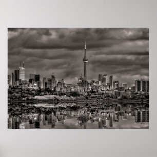 Toronto Skyline från Sheldon Lookout Reflektion 1 Poster