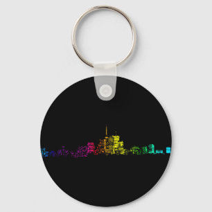 Toronto Skyline Gradient Nyckelring