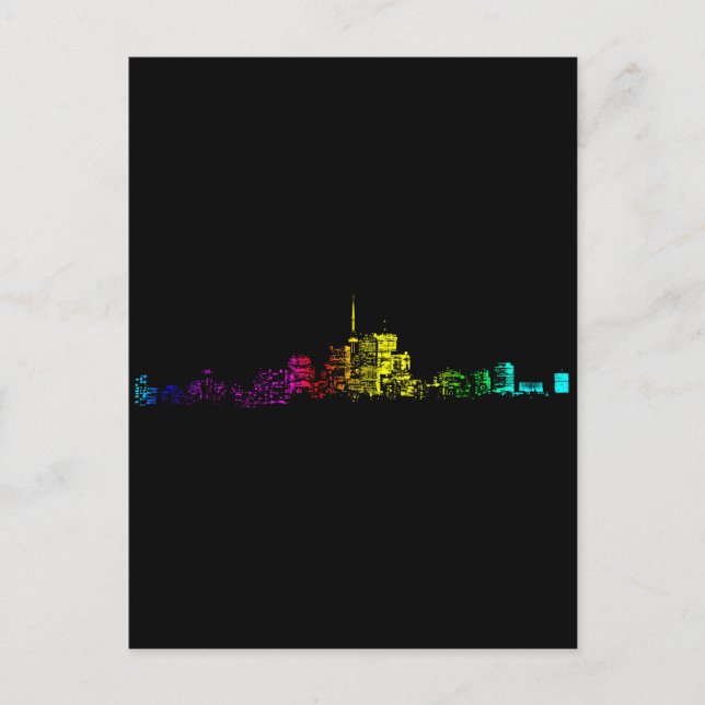 Toronto Skyline Gradient Vykort (Framsida)