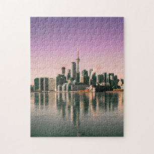 Toronto Skyline i Sjö Ontario Pussel