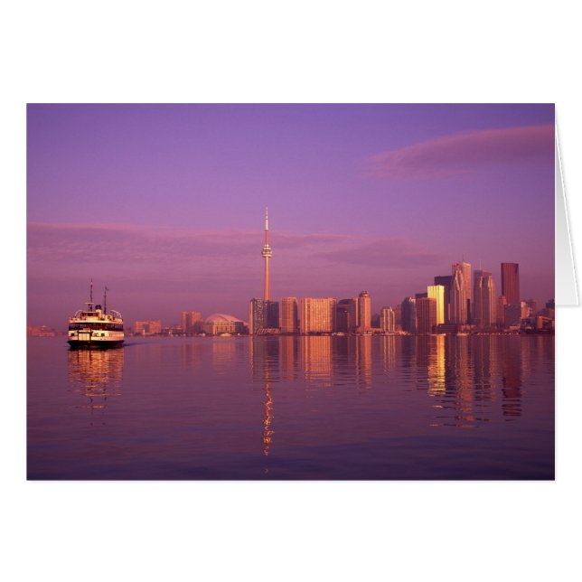 Toronto Skyline, Ontario, Kanada Hälsningskort (Framsidan Horizontal)