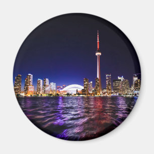 Toronto Skyline på natten Magnet