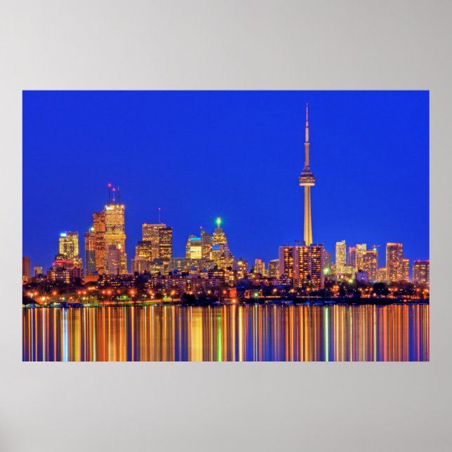Toronto skyline på natten poster (Framsidan)