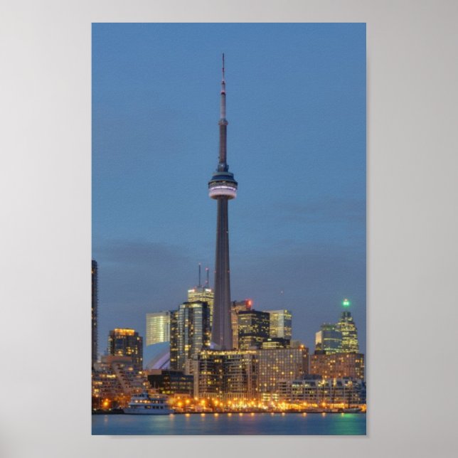 Toronto Skyline på natten Poster (Framsidan)