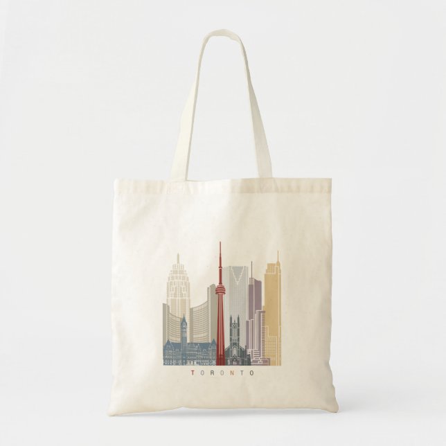 Toronto skyline poster tygkasse (Framsidan)