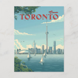 Toronto Skyline Sails Away Vykort