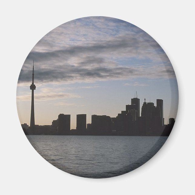 Toronto Skyline Silhouette Magnet (Framsidan)