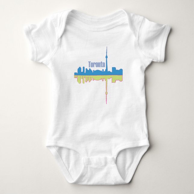 Toronto Skyline v1 T Shirt (Framsida)